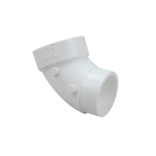 NIBCO P323-015 1-1/2 PVC DWV 45 Degree Elbow