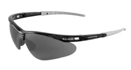 BATORAY BH633AF Stinger Safety Glasses - Black Frame - Smoke Anti-Fog Lens