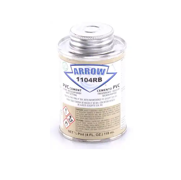 ARROW 1104RB-2 PVC Regular Body Clear Cement