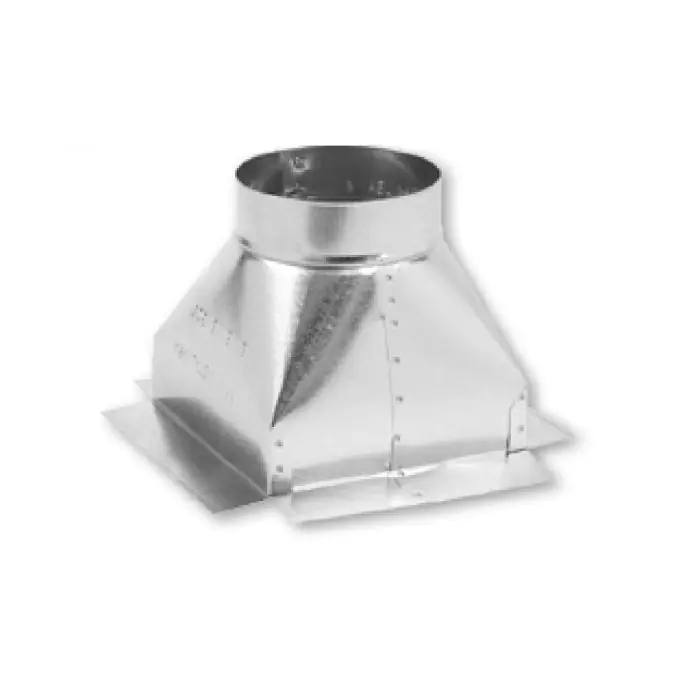 Gray Metal Products 6X6X5-320T Round to Square Diffuser Box with 5 Collar