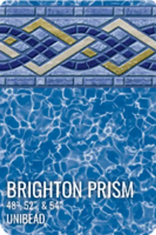 GLI POOL PRODUCTS 05-0018RD-BST-UB-54 Brighton Prism 18 ft Round 54 in Unibead Above Ground Pool Liner 05-0018RD-BST-UB-54