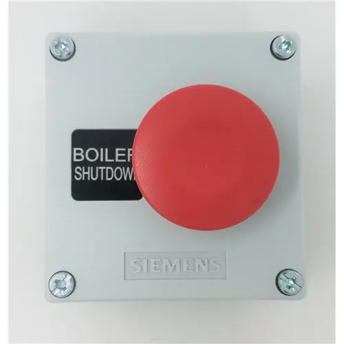 Siemens BSB-2 Illuminated Boiler Shutdown Button