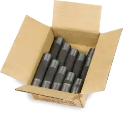 NIPPLES 4309009308 NIPPLES 1-1/4 80 Single Run Nipple Black 4309009308