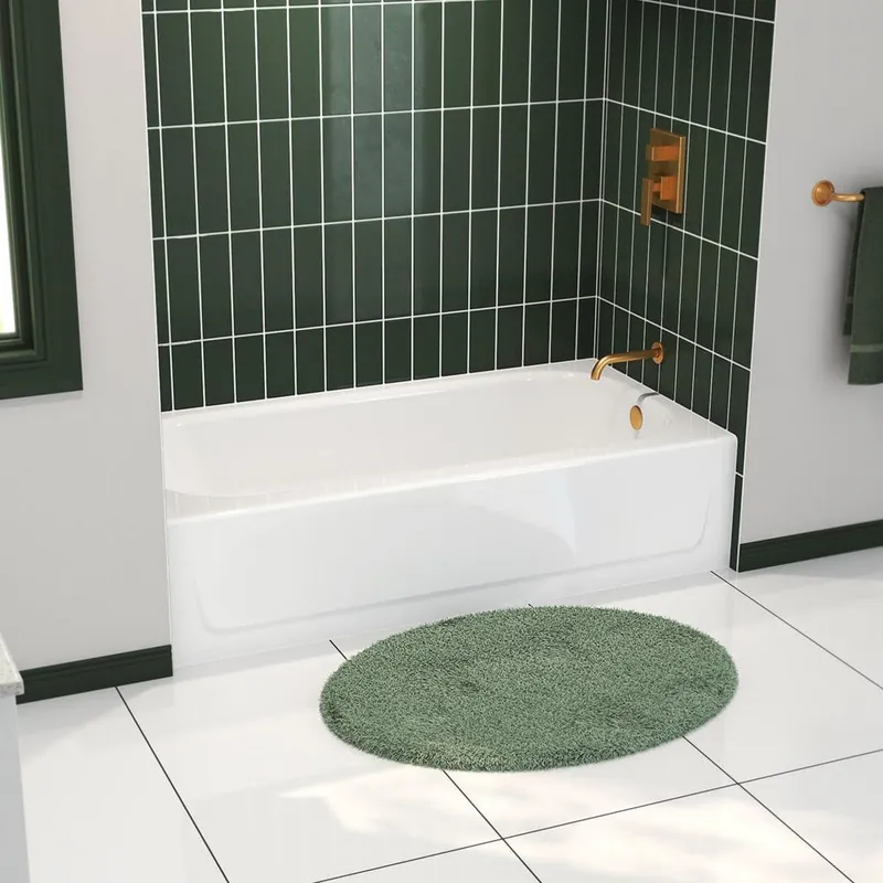 BOOTZ INDUSTRIES 011-2674-00 Aloha Plus AFR 60 x 32 x 16-5/8 in Right Drain Bath Tub