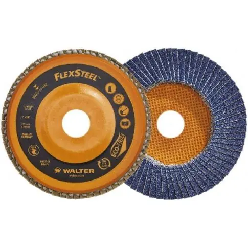 PARKER 15W454 Flap Disc - 40 Grit Zirconia Alumina Type 27