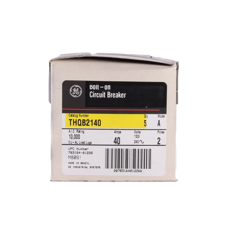 EMERSON THQB2140 120/240 VAC, 40 A, 10 kA, 2-Pole, Load Lug, Bolt-On, Fixed Thermal Magnetic, Internal Common Trip