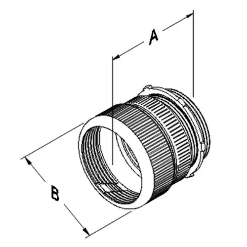ATKORE SRCCR350KON 3-1/2 in. Steel Compression Connector