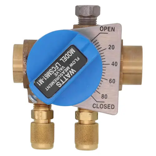 WATTS W-0856809 1/2 in. Lead Free Flow Measurement Valve with Solder Connections
