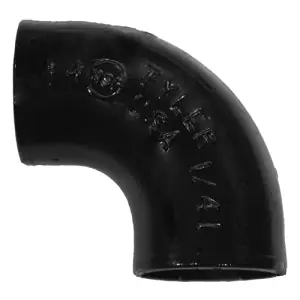 Tyler 006886 DWV Pipe Bend 5 in No-Hub Cast Iron