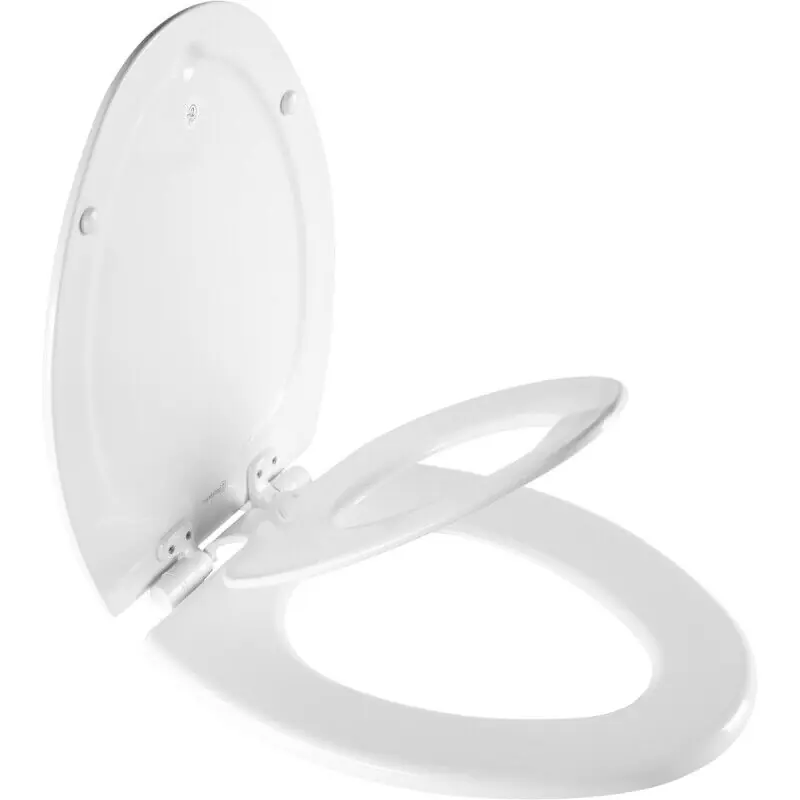 BEMIS 7E1550TTT000 Elongated Enameled Wood Open-Front Toilet Seat