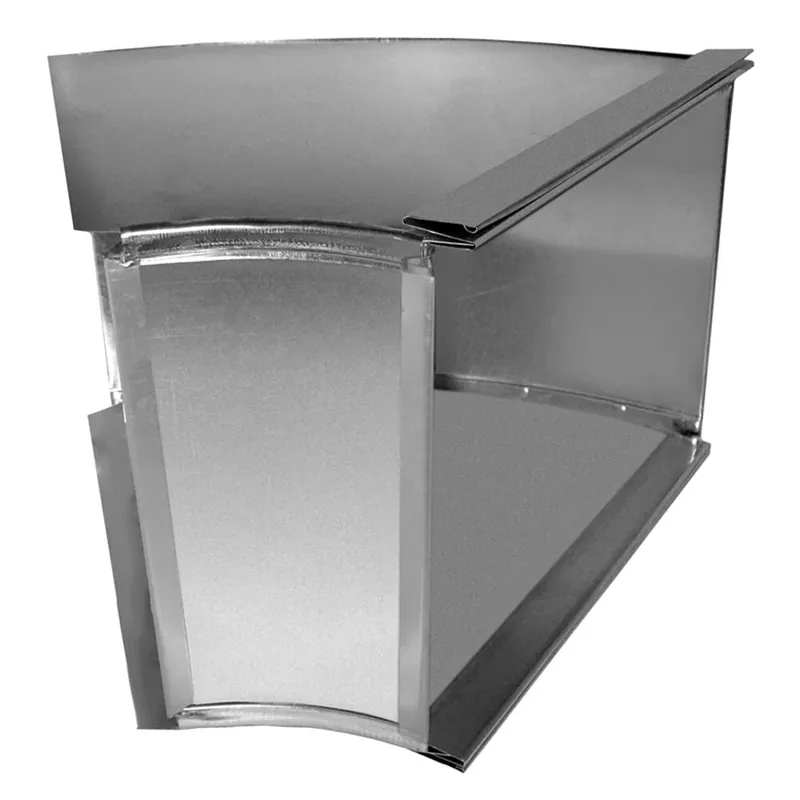 Gray Metal Products 10X8-123SD Long Way Trunk Elbow