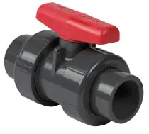 Parker 3629-010 Standard Ball Valve, Socket/FPT, EPDM, 1 Size, PVC