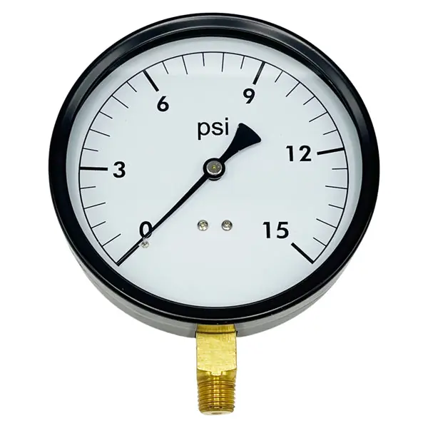 4 1/2'' 15 PSI Pressure Gauge