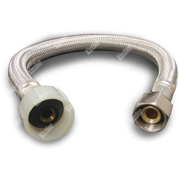 KISSLER 88-2020 Stainless Steel Toilet Connector 1/2 Comp x 7/8 Ballcock x 12