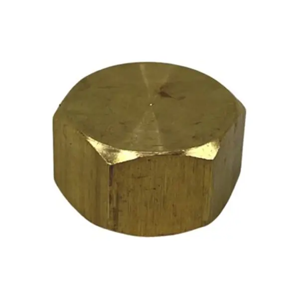 3/8'' #61 Brass Compression Cap (Lead-Free)