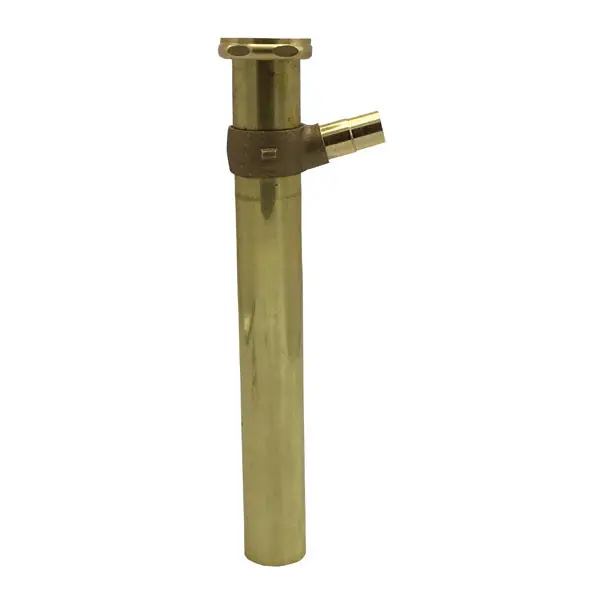 1 1/2'' X 12'' Cast 3 Piece Dishwasher Tailpiece With Brass Slipnut