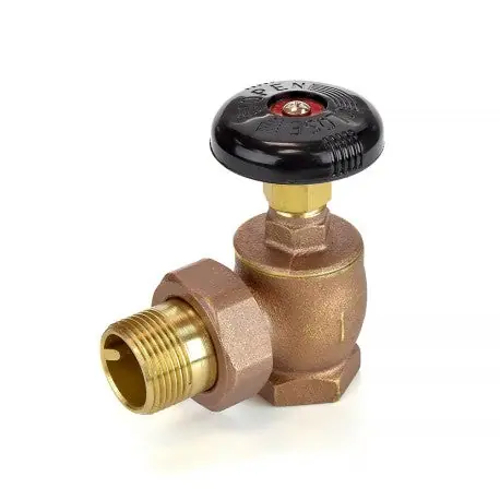 MATCO-NORCA BARV-1000 1-Inch Brass Steam Angle Radiator Valve