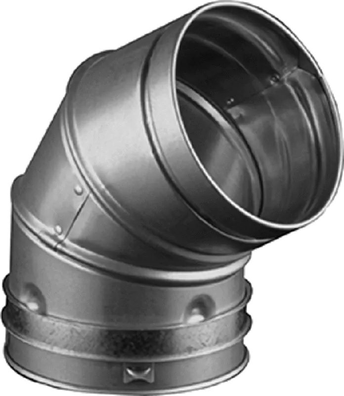 HART 11395 B-Vent 60 Degree Elbow or Clear Tempered Glass Side