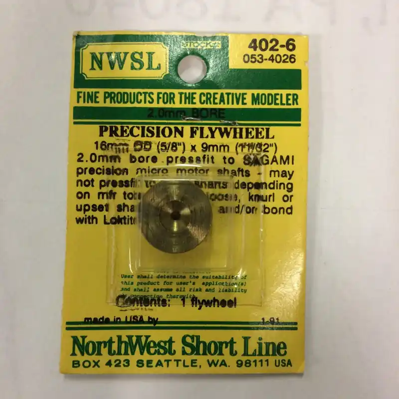 BRASS 402-6 Flywheel for 2.0mm Shaft