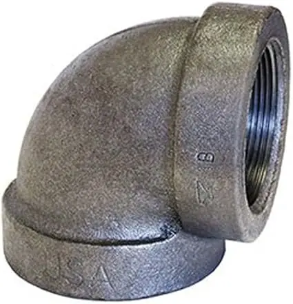 ANVIL 300012606 1 Inch x 1/2 Inch Threaded Cast Iron 90 Degree Reducing Elbow