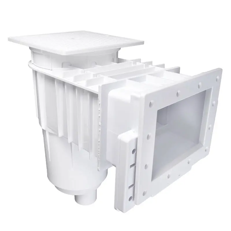 Zodiac 25160-010-001N Fiberglass Skimmer Regular Mouth Square Lid White
