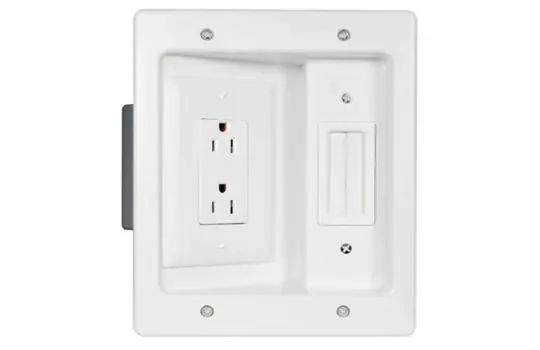 ONQ HT2102WHV1 In-Wall TV Connection Kit - White