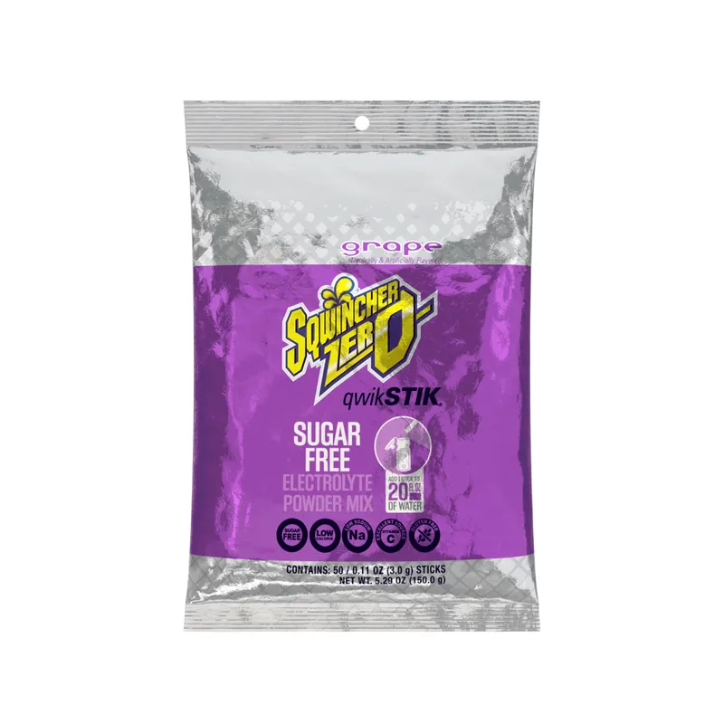 Kent Precision Foods 159060107 Sqwincher Quik Stik Zero Grape Electrolyte Solution