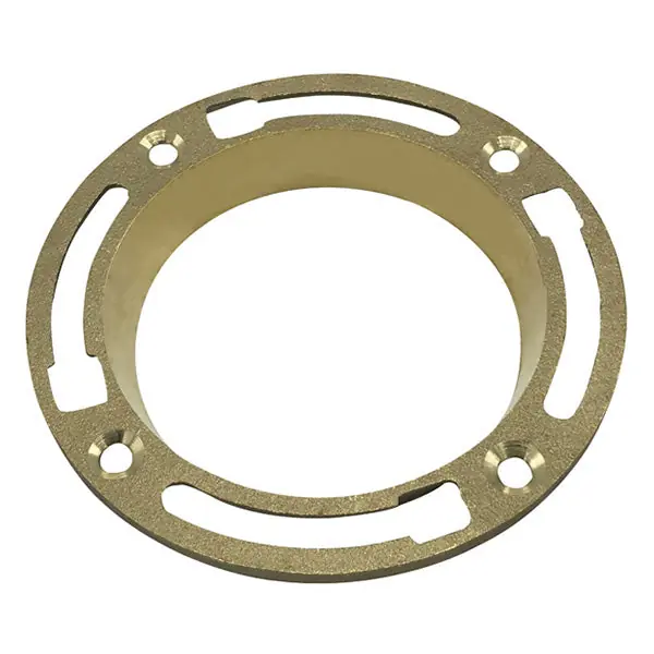 4 1/2'' Deep Brass Closet Flange