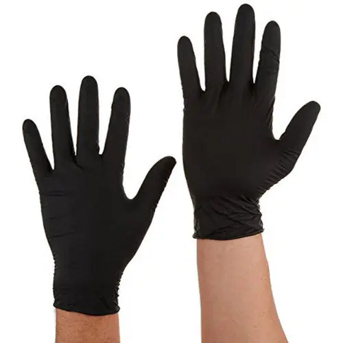 Ansell BD-1003-PF-L Microflex Black Dragon Latex Gloves Large