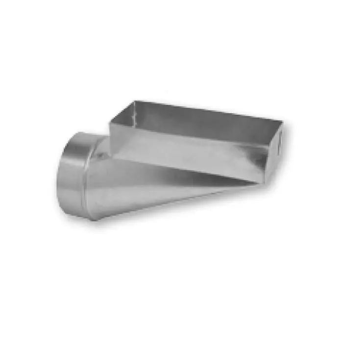 Gray Metal Products 12X4X7-112R End Register Boot