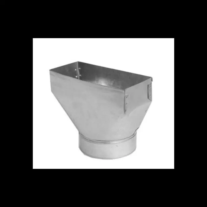 Gray Metal Products 12X4X6-110R Straight Register Boot with 6 Collar
