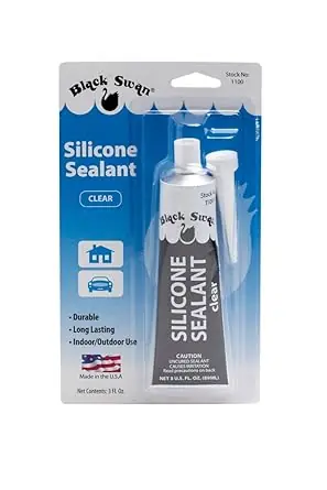 Black Swan 01100 Clear Silicone Sealant