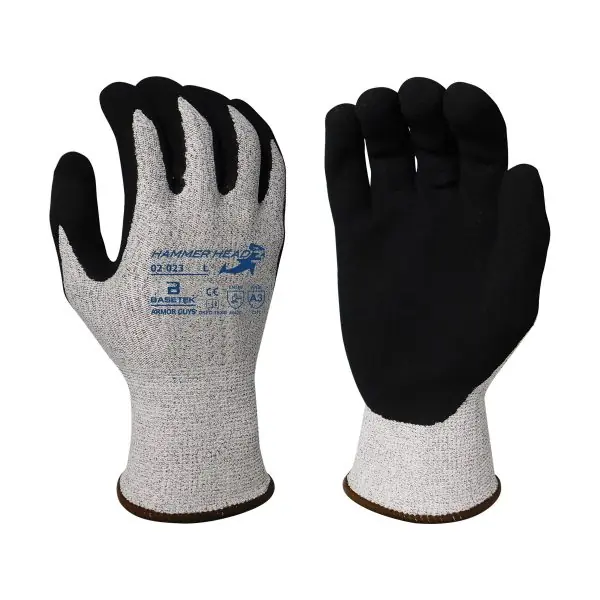 ARMOR GUYS 02-023-M-DZ A3 Cut Resistant Basetek Nitrile Coated Gloves - 12 Pack