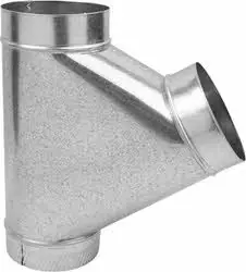 Gray Metal Products 6X5X3-306 Flue Branch Wye Furnace Pipe