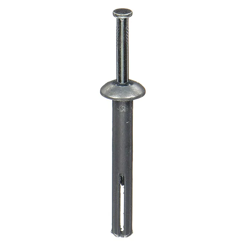 Powers Fasteners 02826-PWR Zamac Nailin Anchor 1/4 x 2 Mushroom Head 100 Pack