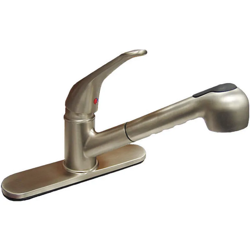 KISSLER 77-2110 Dominion Brushed Nickel Kitchen Faucet with Pull-Out Sprayer