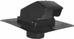 Artis Metals RVS6BK Black Plastic Roof Vent Cap