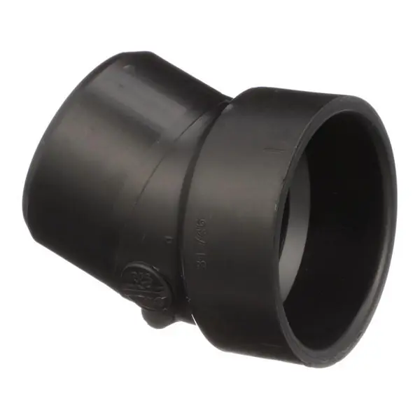 Charlotte Pipe And Foundry ABS003260600 22-1/2 Degree Elbow 1-1/2 Spigot x 1-1/2 Hub ABS