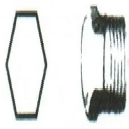 Anderson PO523 Flat Tip Plug Orifice - Blank