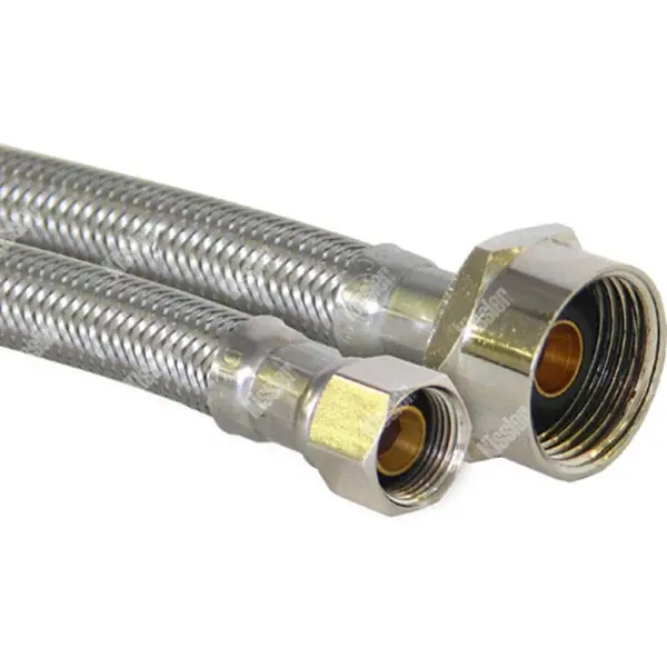 Kissler 88-2908 Stainless Steel Toilet Connector 3/8 Comp x 7/8 Ballcock x 12