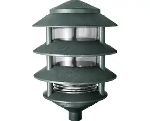 Rab Design Lighting LL22VG 4-Tier 100 W 120 Volt 6 Inch Verde Green Die-Cast Aluminum Incandescent Landscape Lawn Light Fixture