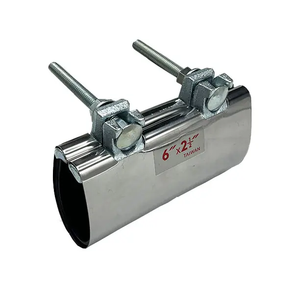 2 x 6'' Stainless Steel Wrap-Around Repair Clamp