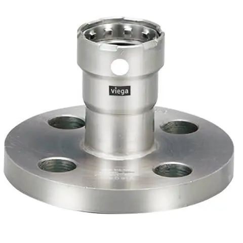 Viega 95455 1-1/2 MegaPress 304 Stainless Steel Flange 4 Bolt Pattern