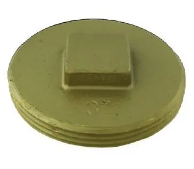 Braxton Harris Company CPSCR6 6 in. IPS MNPT Brass Cleanout Plug
