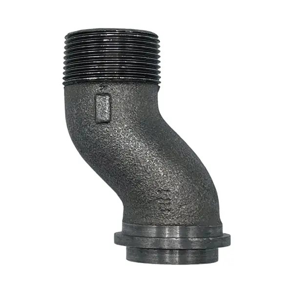 1 1/4'' Offset Swivel For Gas Meters – Black