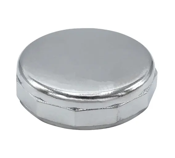 Chrome-Plated Die-Cast Blank Caps