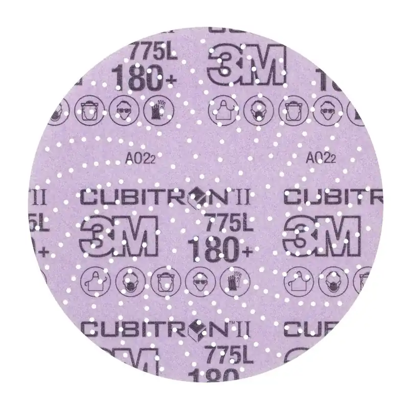 3M 7100064178 Cubitron II Hookit Clean Sanding Film Disc 775L 180+ Grit 6 in