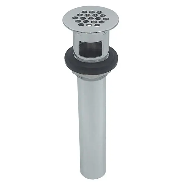 Chrome-Plated 1 1/4'' Grid Drain with 6'' Tailpiece