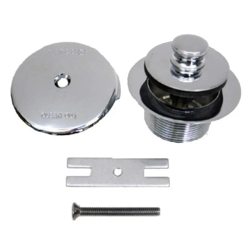 Watco 38080-CP Push Pull 1-5/8 in. Wrought Iron Drain Trim Kit in Chrome Plated