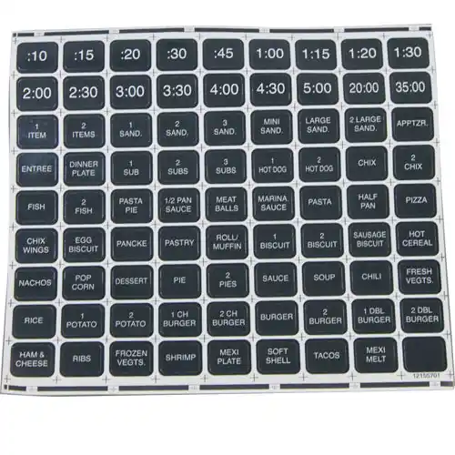Amana 12155702 LABEL - MENU POWER (SIZE / QUANTITY / PACK / ANGLE) REPLACEMENT MPN